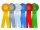 Turnierschleife 21003 Individuell mit Logo und Banddruck - 2 Ringe - 2 Bänder - 32 cm lang - Ø 11,5 cm - 6 Farben