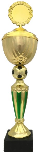 Pokal Fußball 73481 - Gold/Grün- 34,0cm-50,0cm