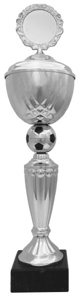 Pokal Fußball 73461 - Silber - 34,0cm-50,0cm