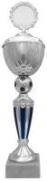 Pokal Fußball 73531 - Silber/Blau- 34,0cm-50,0cm