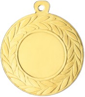 Medaille D10 - 4,5cm - mit individuellem Medaillen-Aufkleber und Band - lose geliefert