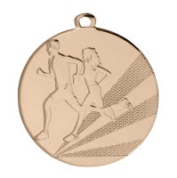 Medaille D112B - 5cm - mit individuellem Medaillen-Aufkleber und Band - lose geliefert