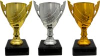 Pokal 82150KA - Gold - Silber - Bronze - 13,0cm