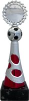 Pokal Fußball 95520 - Silber/Rot - 24,5cm-29,0cm
