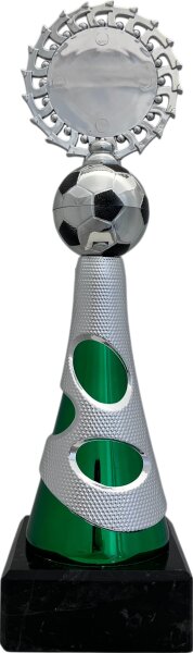 Pokal Fußball 95530 - Silber/Grün - 24,5cm-29,0cm