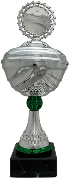 Pokal 80220 - Silber/Grün - 25,0cm-35,0cm