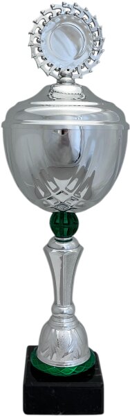 Pokal 93720 - Silber/Grün - 33,0cm-44,0cm