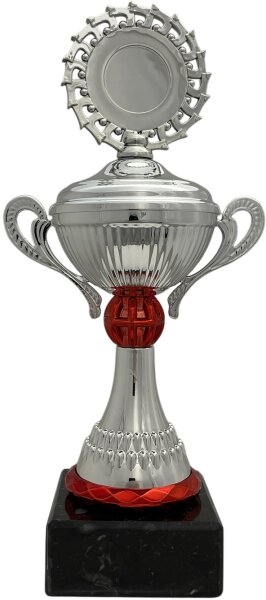 Pokal 80560 - Silber/Rot - 23,5cm-27,5cm