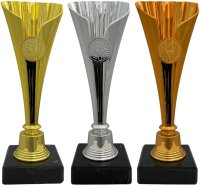 3er Pokalserie 84120KA - Gold - Silber - Bronze - 21,0cm
