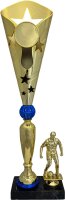 3er Pokalserie Fußball 96110 - Gold/Blau -...