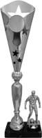 3er Pokalserie Fußball 96120 - Silber - 46,0cm-49,0cm