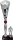 3er Pokalserie Fußball 96130 - Silber/Rot - 46,0cm-49,0cm