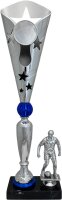 3er Pokalserie Fußball 96150 - Silber/Blau -...