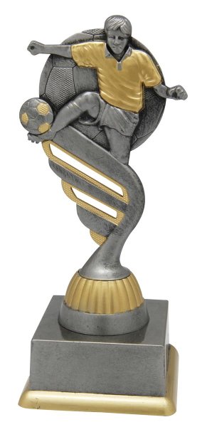 Pokal Figur Fußball PF200 - Resin Figur - ab 15,5 cm - in 3 verschiedenen Sockelhöhen