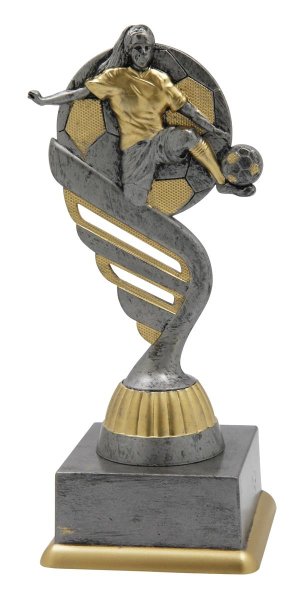 Pokal Figur Fußball Frauen PF202 - Resin Figur - ab 15,5 cm - in 3 verschiedenen Sockelhöhen
