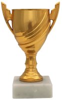 Pokal 41269KA - Gold - Silber - Bronze - 12,0cm