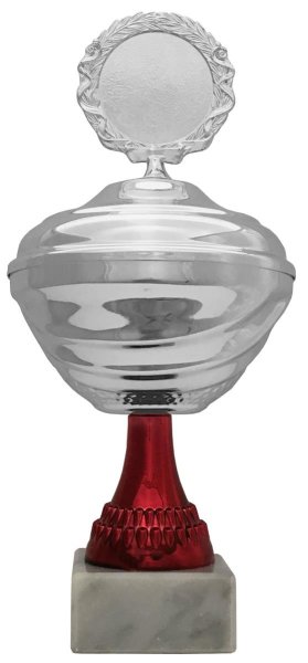 Pokal 71251 - Silber/Rot - 20,5cm-35,5cm