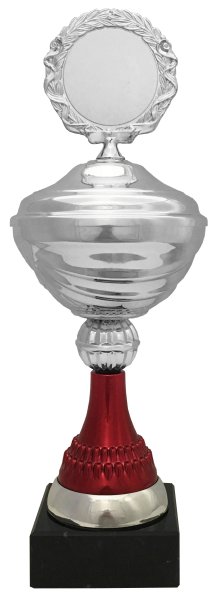 Pokal 71631 - Silber/Rot - 25,0cm-36,0cm
