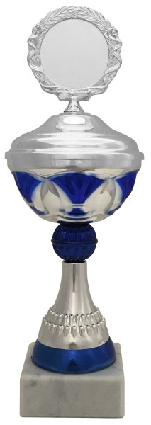 Pokal 71691 - Silber/Blau - 25,0cm-37,0cm