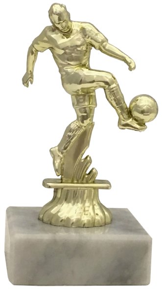 Pokal Fußball 40061 - Gold - Silber - 10,8cm