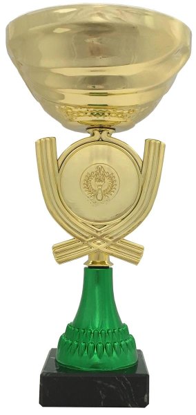 Pokal 70451 - Gold/Grün - 18,0cm-24,0cm
