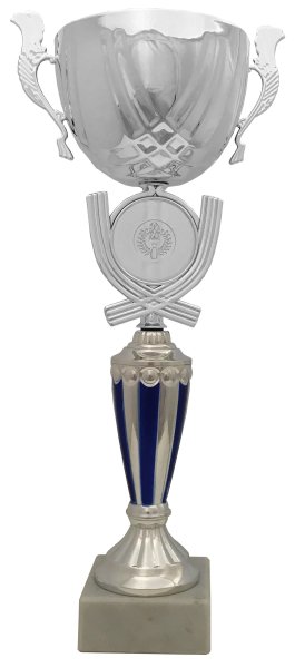 Pokal 70971 - Silber/Blau - 31,0cm-37,5cm