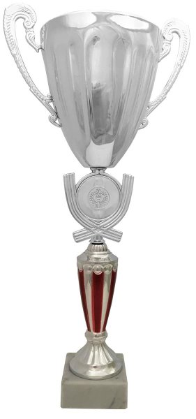 Pokal 71071 - Silber/Rot - 37,5cm-44,0cm