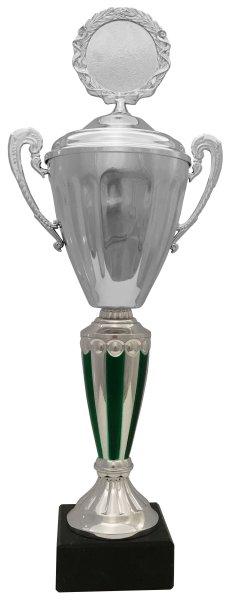 Pokal 72481 - Silber/Grün - 34,5cm-53,0cm