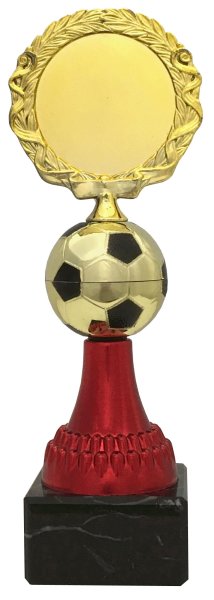 Pokal Fußball 72861 - Gold/Rot - 17,5cm-23,5cm
