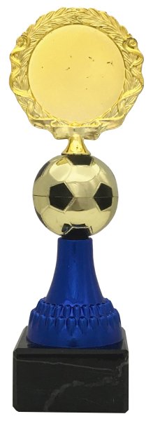 Pokal Fußball 72881 - Gold/Blau - 17,5cm-23,5cm